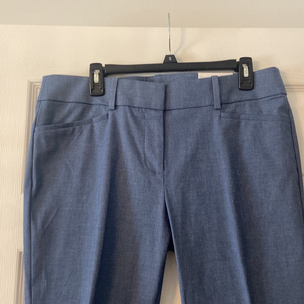 LOFT Riviera Cropped Pants in Blue size 10 brand new inseam 26” waist 34” - Picture 3 of 12